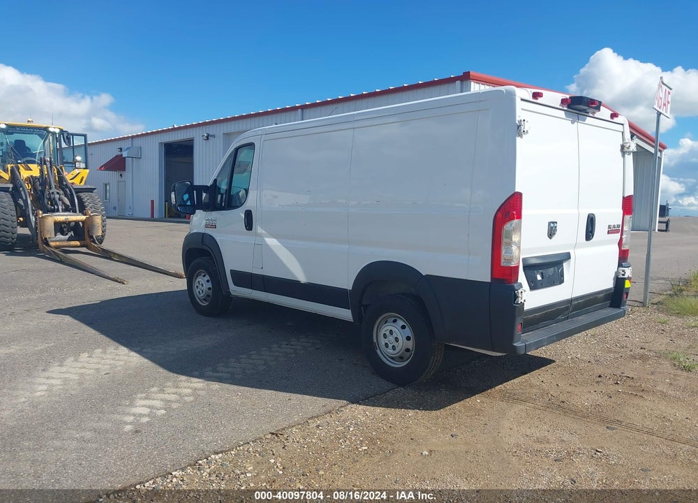 2019 RAM PROMASTER 1500 LOW ROOF 118 WB VIN: 3C6TRVNG9KE543919