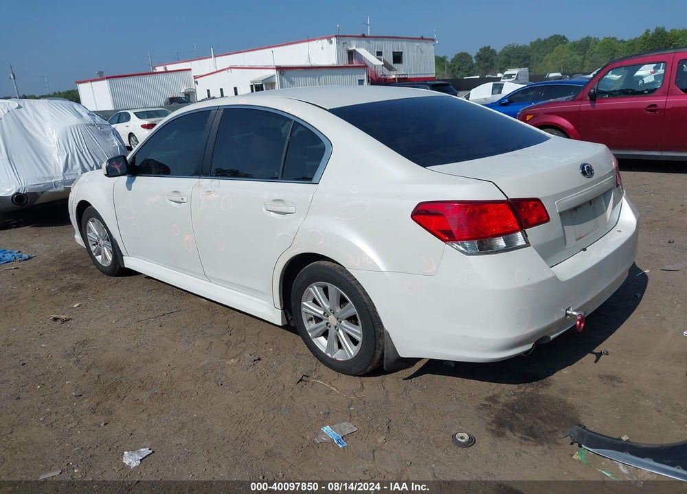 2012 SUBARU LEGACY 2.5I PREMIUM VIN: 4S3BMBG61C3007934