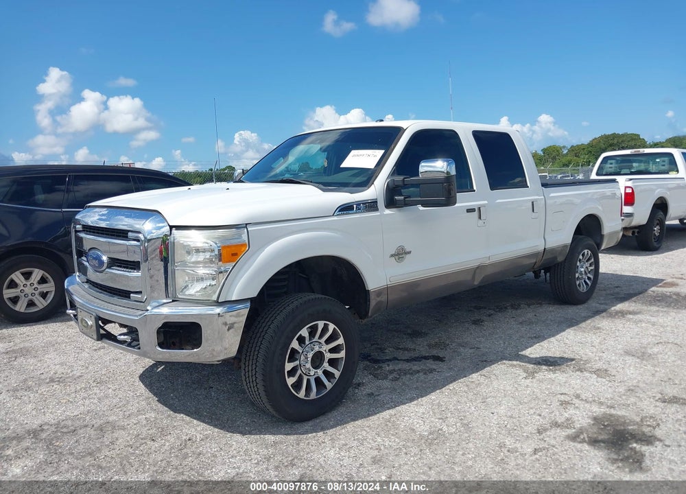 2013 FORD F-350 LARIAT VIN: 1FT8W3BT0DEB32095