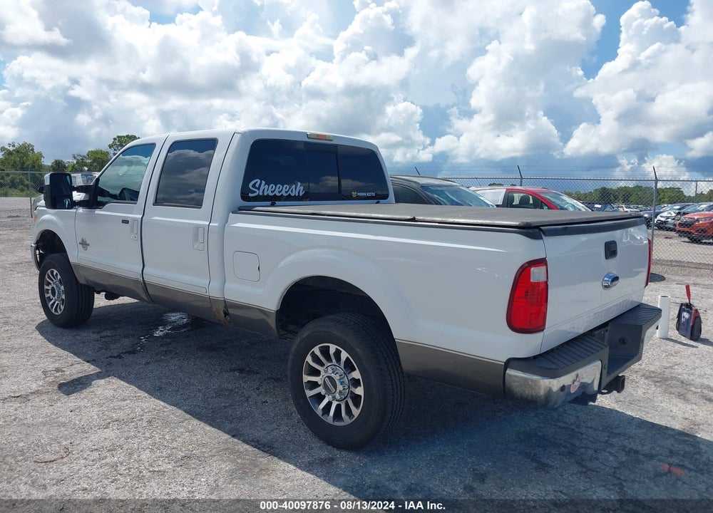 2013 FORD F-350 LARIAT VIN: 1FT8W3BT0DEB32095