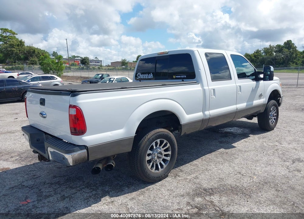 2013 FORD F-350 LARIAT VIN: 1FT8W3BT0DEB32095