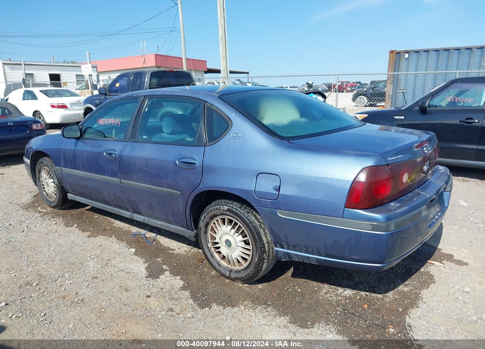 2000 CHEVROLET IMPALA VIN: 2G1WF55E3Y9208488