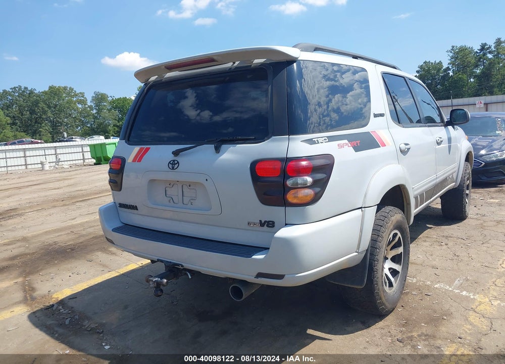 2004 TOYOTA SEQUOIA LIMITED V8 VIN: 5TDZT38A24S208977