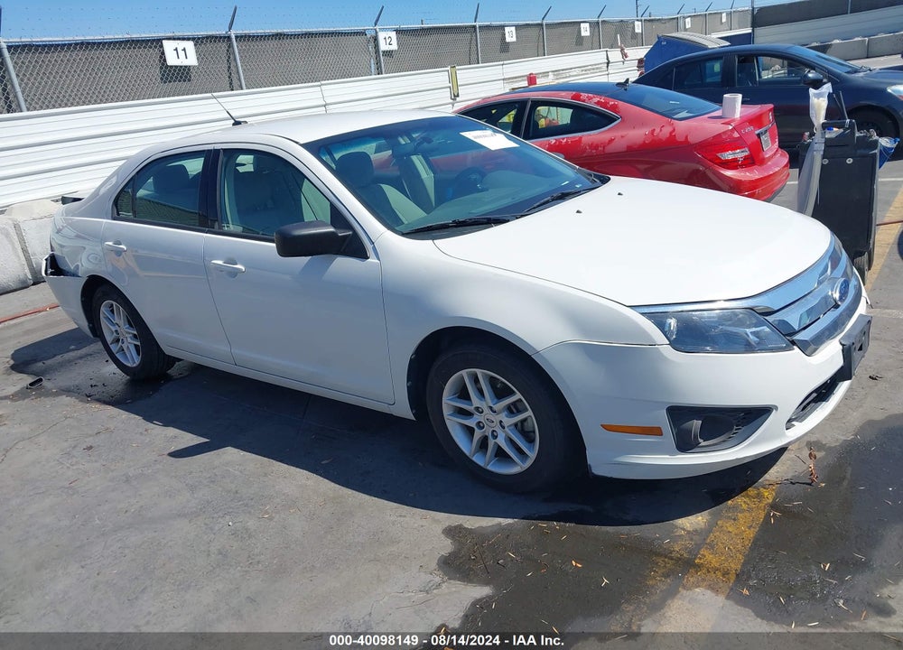 2012 FORD FUSION S VIN: 3FAHP0GA6CR144532