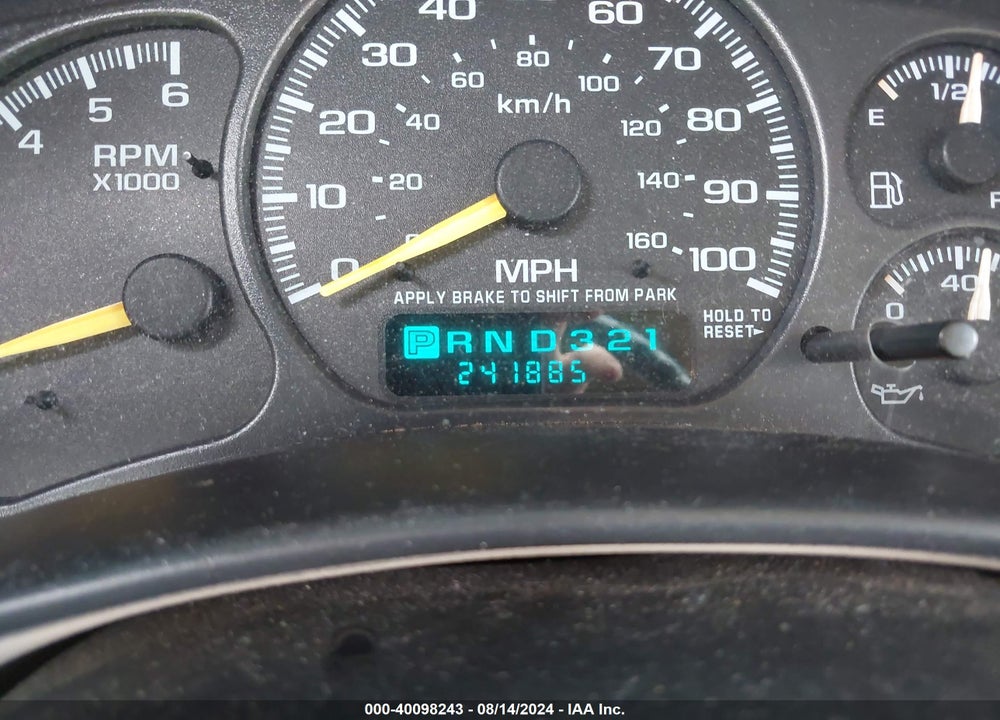 2001 CHEVROLET SILVERADO 1500 LS VIN: 1GCEK19TX1E126941