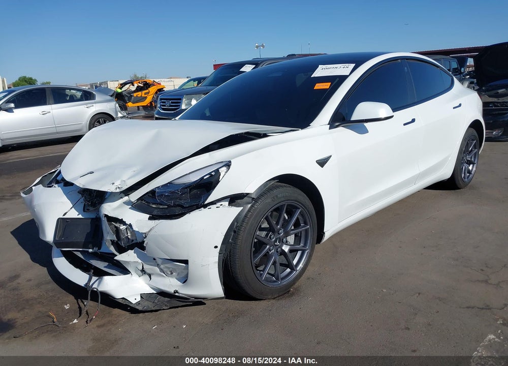 2022 TESLA MODEL 3 LONG RANGE DUAL MOTOR ALL-WHEEL DRIVE VIN: 5YJ3E1EB7NF136438