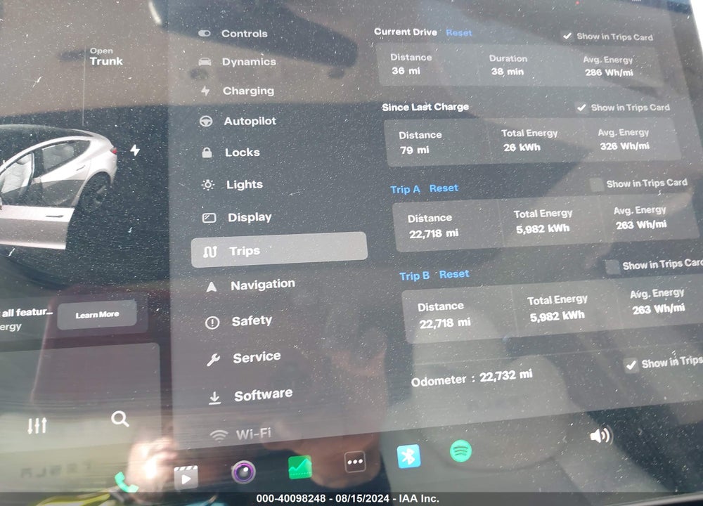 2022 TESLA MODEL 3 LONG RANGE DUAL MOTOR ALL-WHEEL DRIVE VIN: 5YJ3E1EB7NF136438