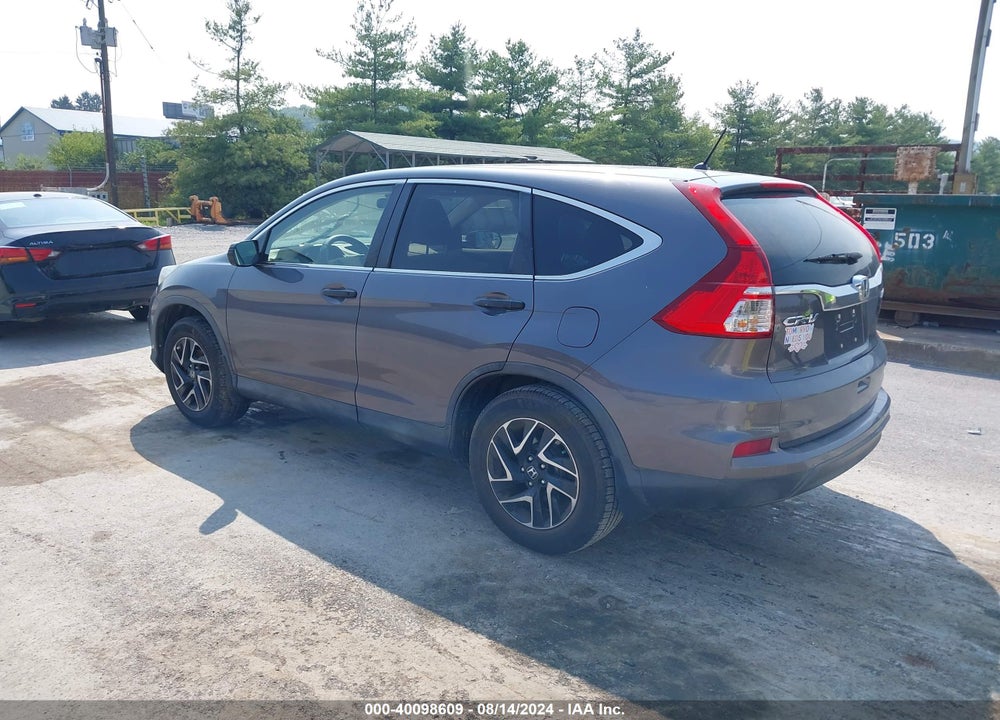 2016 HONDA CR-V SE VIN: 2HKRM4H42GH678322