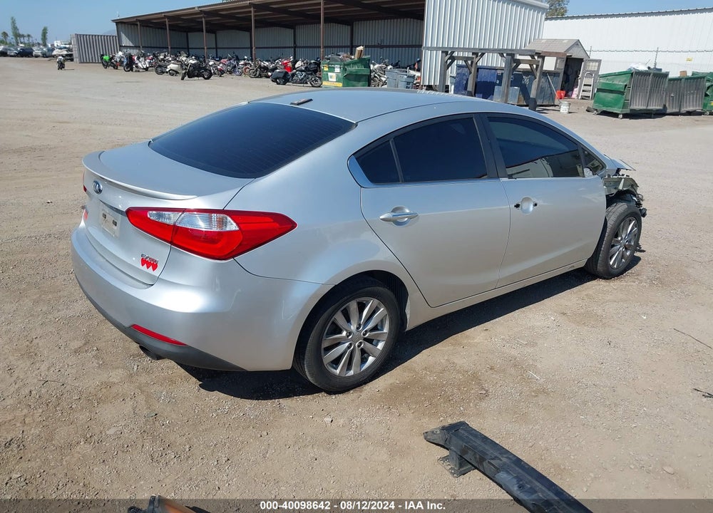 2014 KIA FORTE EX VIN: KNAFX4A88E5114353