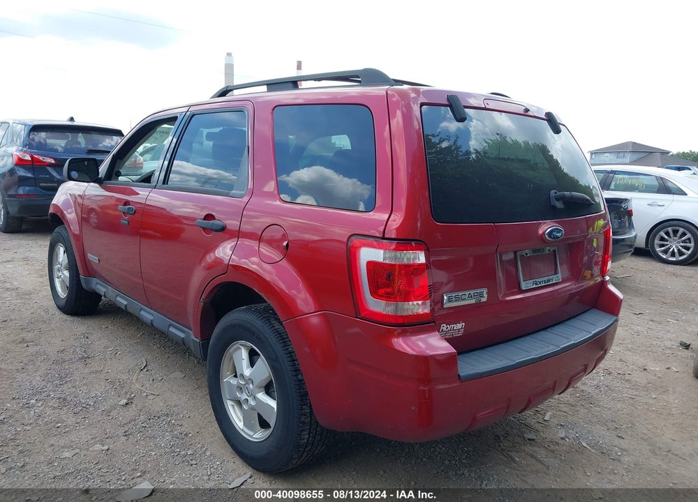 2008 FORD ESCAPE XLT VIN: 1FMCU03Z88KD92703