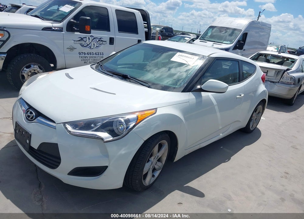2013 HYUNDAI VELOSTER BASE W/GRAY VIN: KMHTC6AD3DU144984