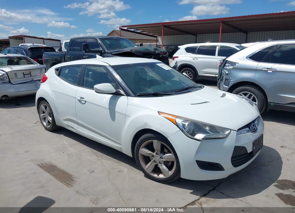 2013 HYUNDAI VELOSTER BASE W/GRAY VIN: KMHTC6AD3DU144984