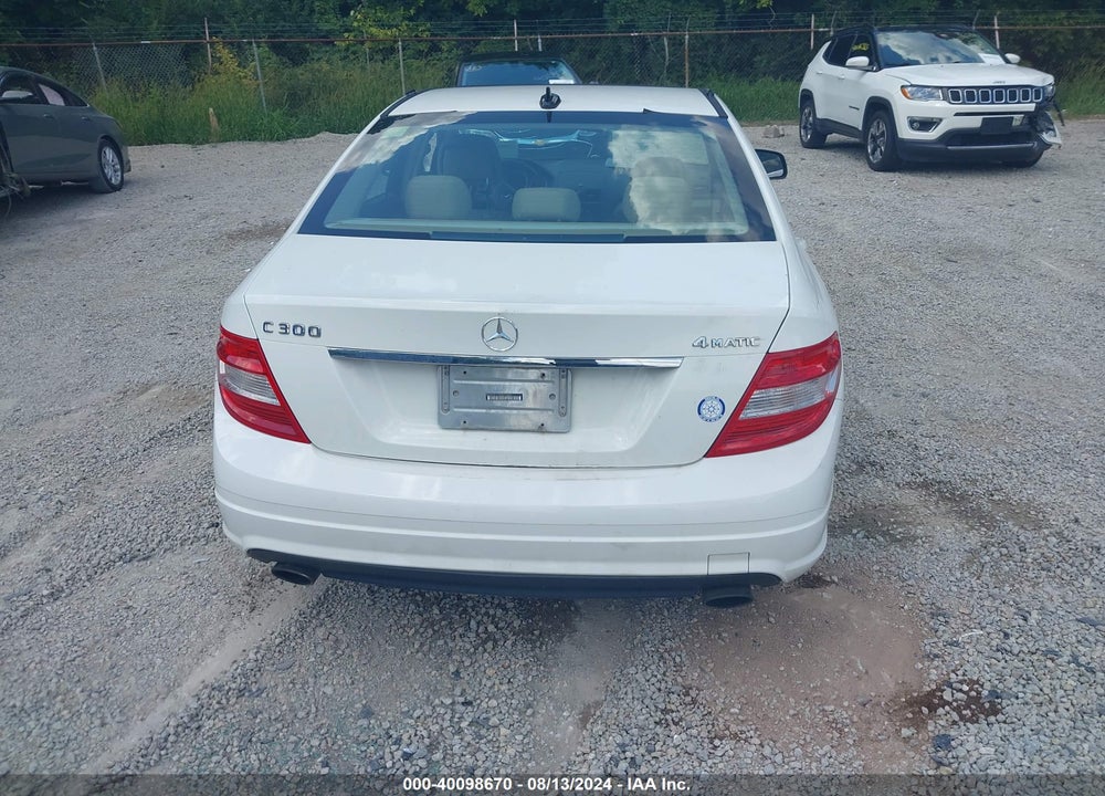 2009 MERCEDES-BENZ C 300 LUXURY 4MATIC/SPORT 4MATIC VIN: WDDGF81X39R077354