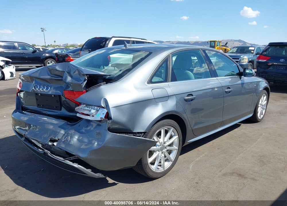2016 AUDI A4 2.0T PREMIUM VIN: WAUBFAFL7GN008489