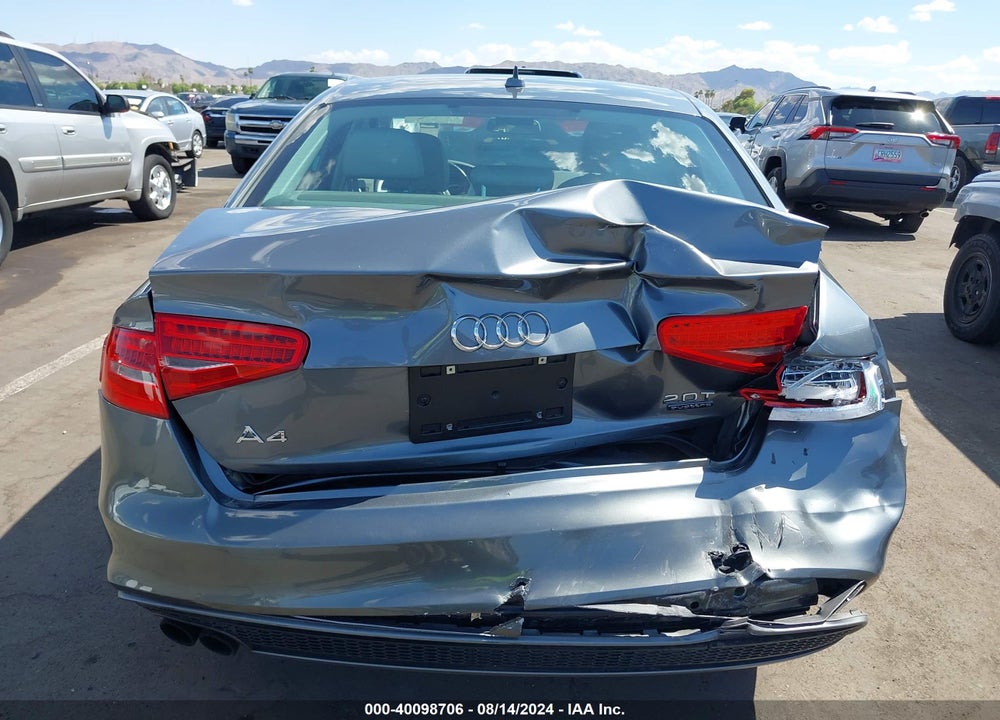 2016 AUDI A4 2.0T PREMIUM VIN: WAUBFAFL7GN008489