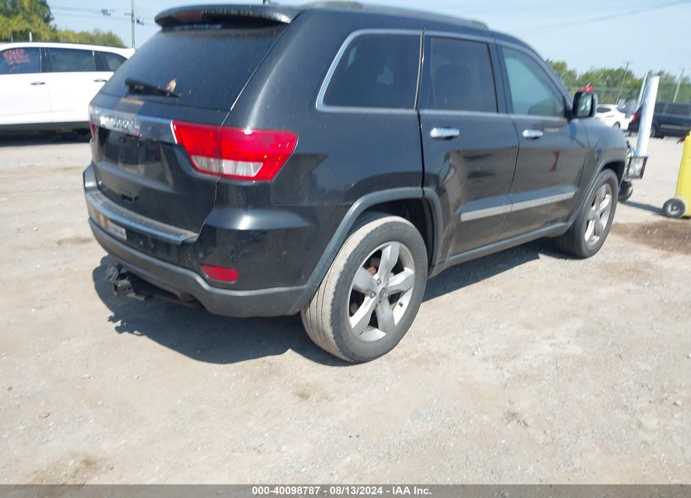 2012 JEEP GRAND CHEROKEE OVERLAND VIN: 1C4RJECGXCC239889