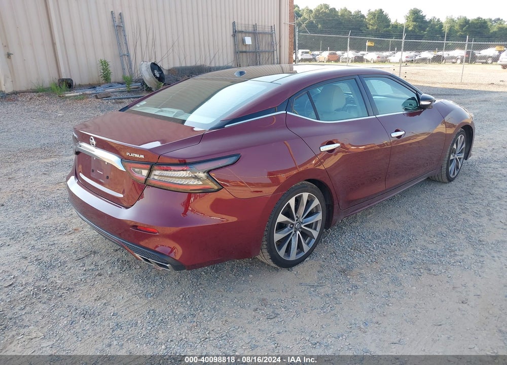 2020 NISSAN MAXIMA PLATINUM XTRONIC CVT VIN: 1N4AA6FV4LC381996