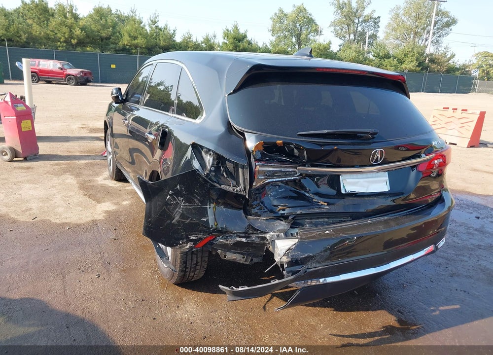 2017 ACURA MDX VIN: 5FRYD3H36HB002998
