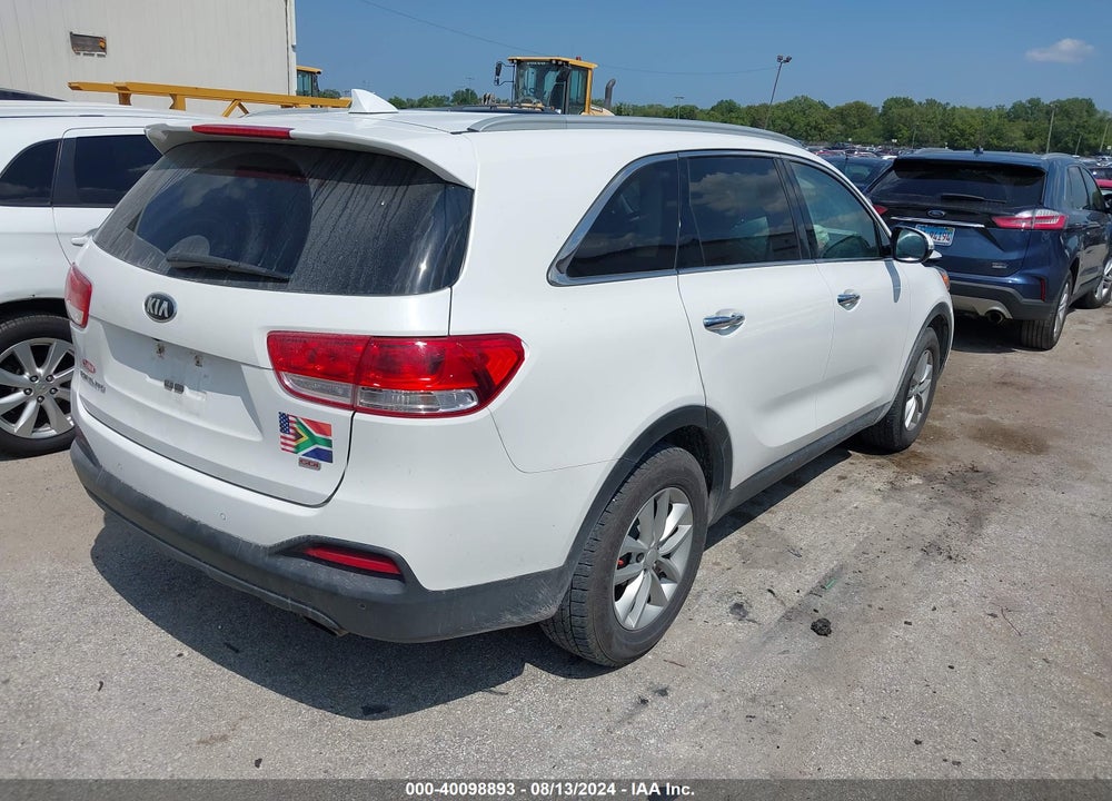 2016 KIA SORENTO 2.4L LX VIN: 5XYPG4A35GG004561