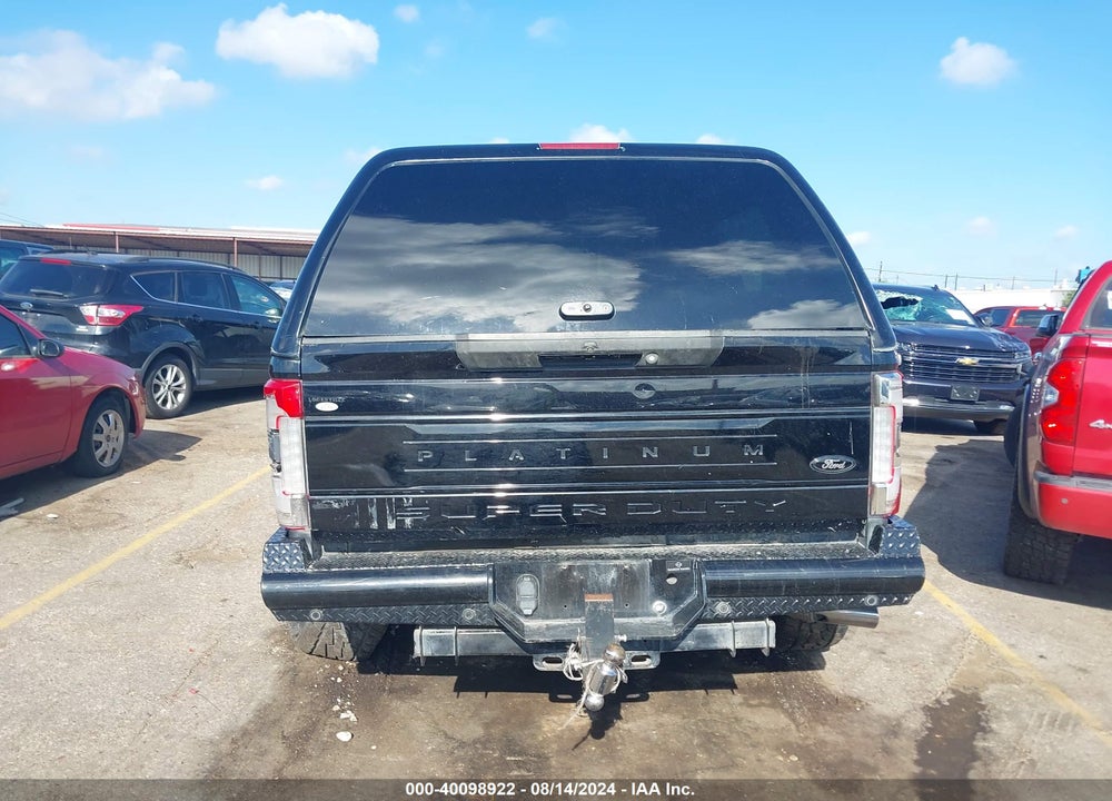 2018 FORD F-250 PLATINUM VIN: 1FT7W2BT9JEC78447