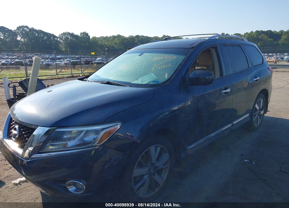 2015 NISSAN PATHFINDER PLATINUM VIN: 5N1AR2MN5FC668570