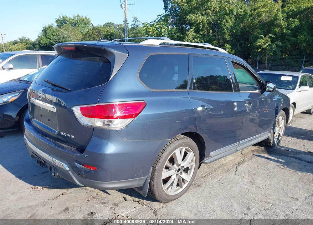 2015 NISSAN PATHFINDER PLATINUM VIN: 5N1AR2MN5FC668570