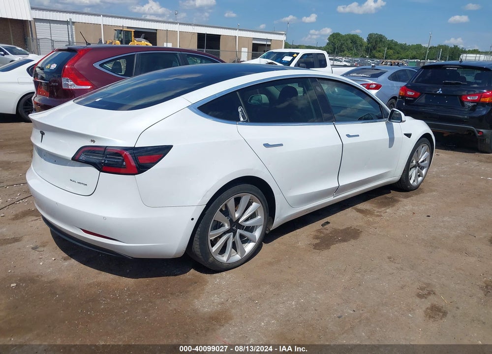 2019 TESLA MODEL 3 LONG RANGE/PERFORMANCE VIN: 5YJ3E1EB9KF213032
