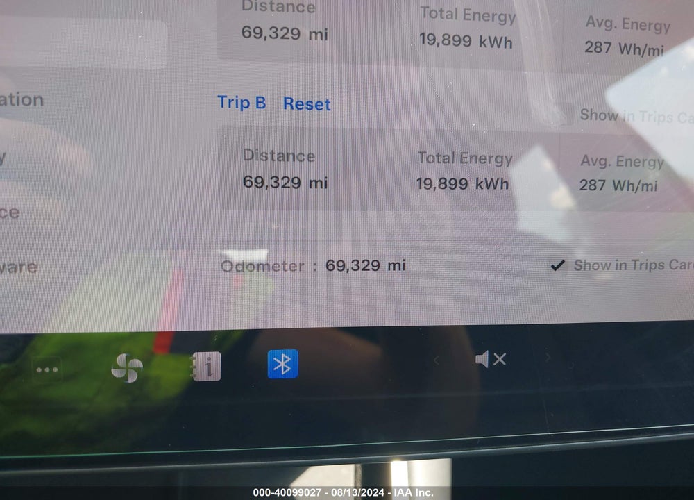 2019 TESLA MODEL 3 LONG RANGE/PERFORMANCE VIN: 5YJ3E1EB9KF213032