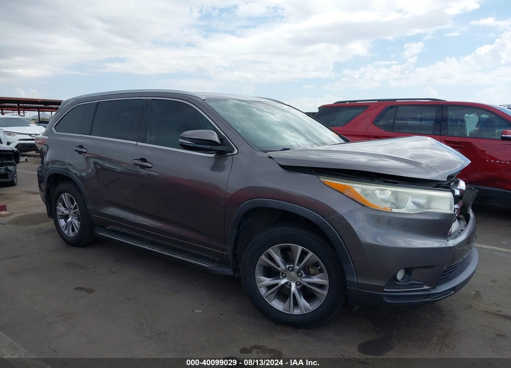 2014 TOYOTA HIGHLANDER XLE V6 VIN: 5TDKKRFH6ES034050