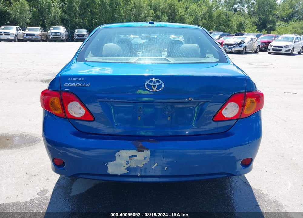 2009 TOYOTA COROLLA LE VIN: 2T1BU40E89C177348