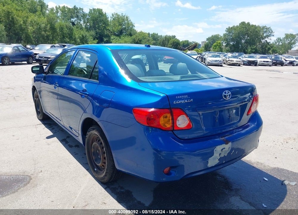 2009 TOYOTA COROLLA LE VIN: 2T1BU40E89C177348