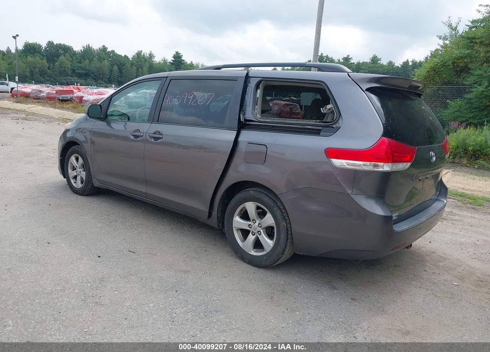 2011 TOYOTA SIENNA LE V6 VIN: 5TDKK3DC1BS009539