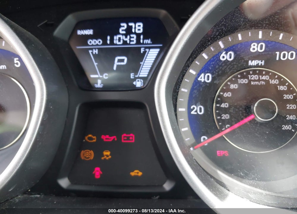 2013 HYUNDAI ELANTRA LIMITED VIN: KMHDH4AE9DU787309