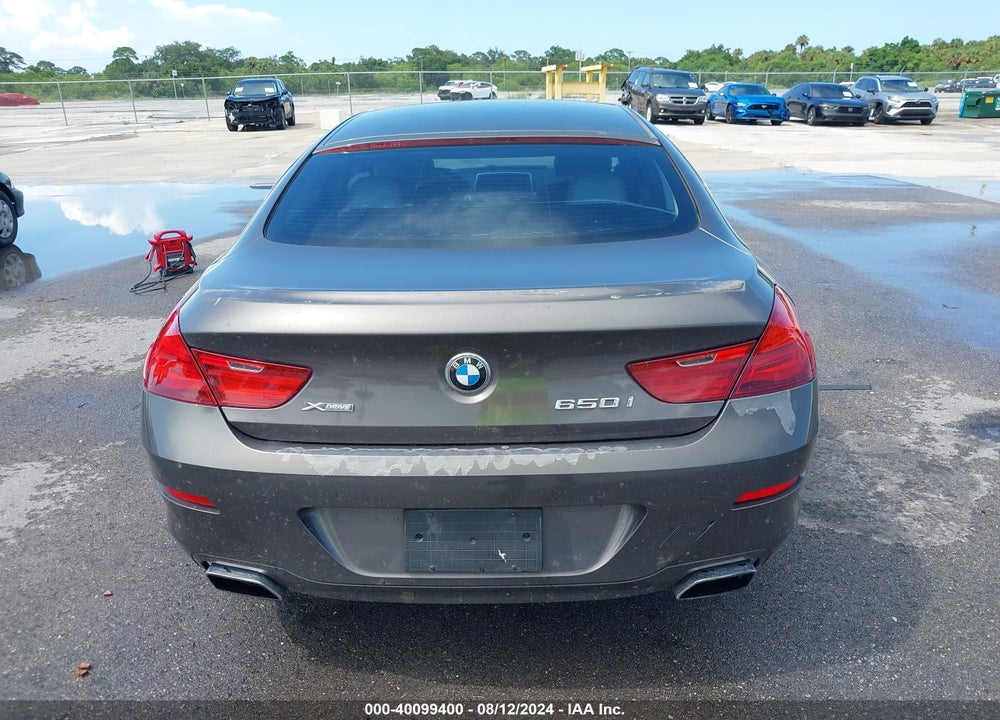2015 BMW 650I GRAN COUPE XDRIVE VIN: WBA6B4C59FD760994