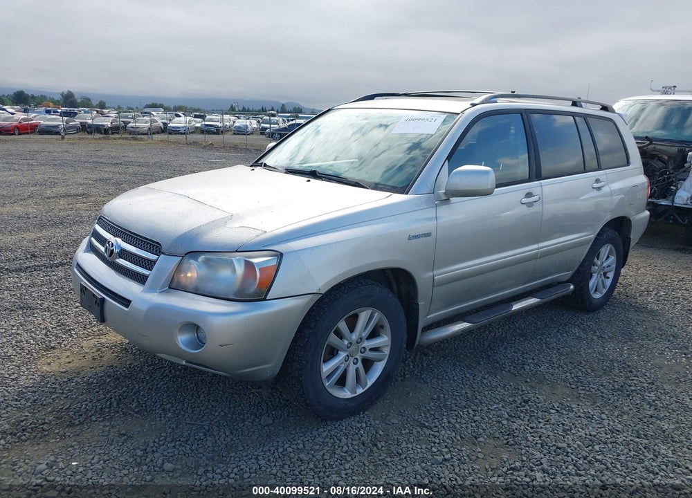 2006 TOYOTA HIGHLANDER HYBRID LIMITED V6 VIN: JTEEW21A460010543