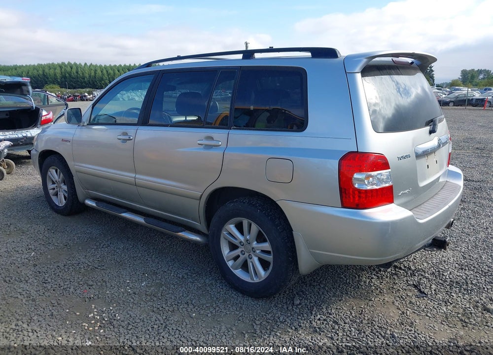 2006 TOYOTA HIGHLANDER HYBRID LIMITED V6 VIN: JTEEW21A460010543