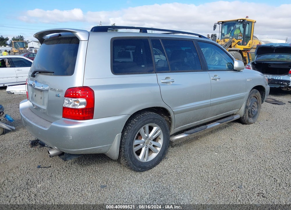 2006 TOYOTA HIGHLANDER HYBRID LIMITED V6 VIN: JTEEW21A460010543