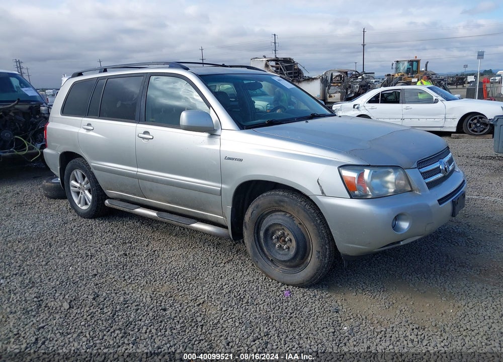 2006 TOYOTA HIGHLANDER HYBRID LIMITED V6 VIN: JTEEW21A460010543