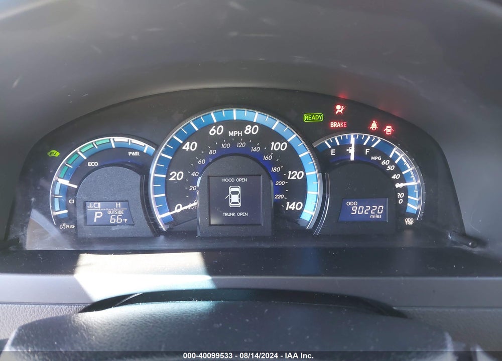 2012 TOYOTA CAMRY HYBRID XLE VIN: 4T1BD1FK6CU027403