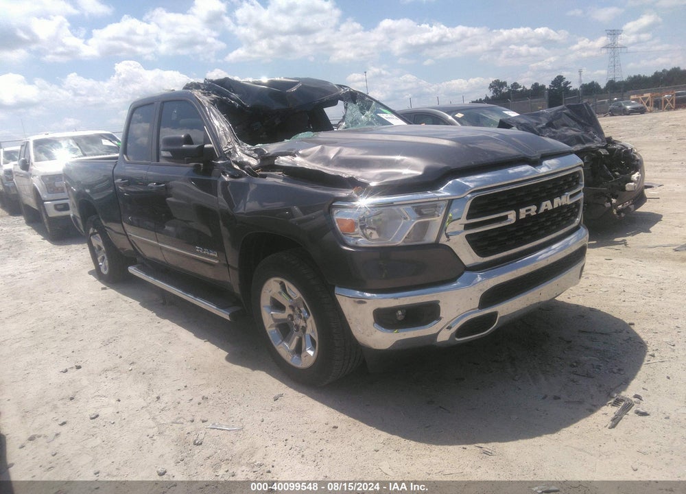 2022 RAM 1500 BIG HORN QUAD CAB 4X2 6'4 BOX VIN: 1C6RREBT9NN152426