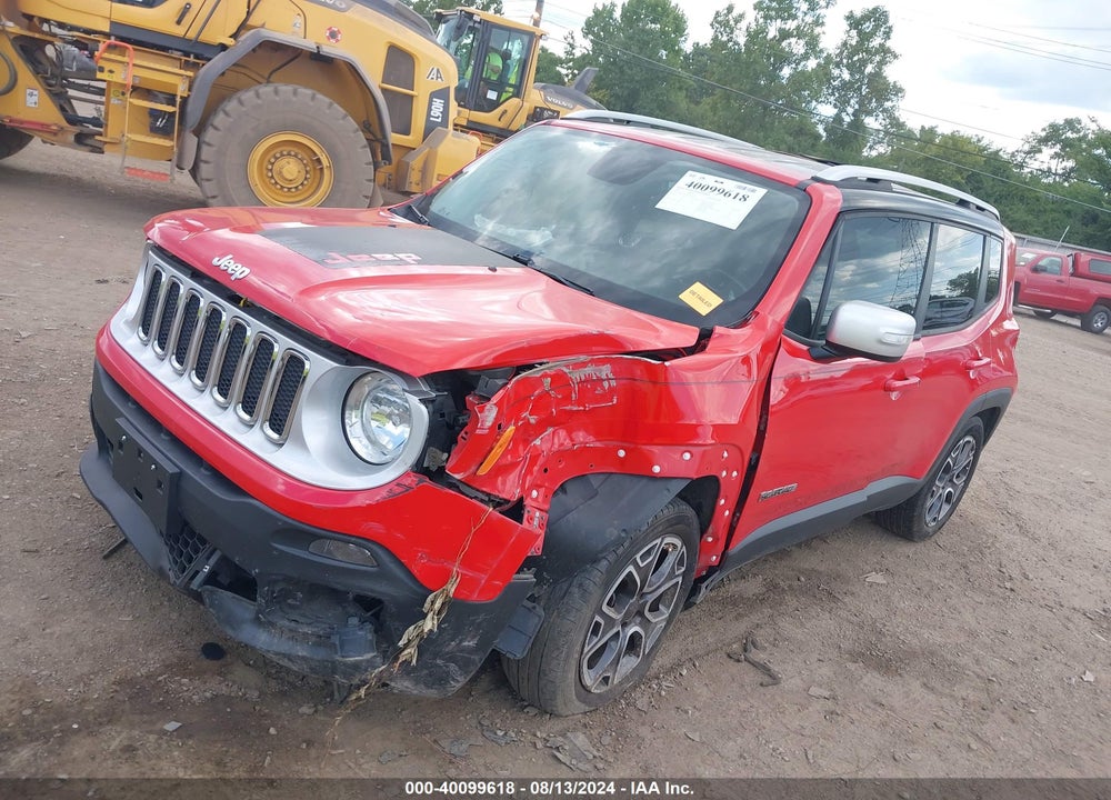 2016 JEEP RENEGADE LIMITED VIN: ZACCJADT8GPC93753