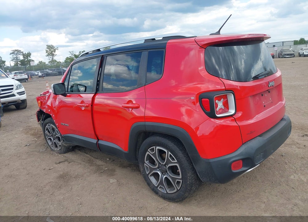 2016 JEEP RENEGADE LIMITED VIN: ZACCJADT8GPC93753