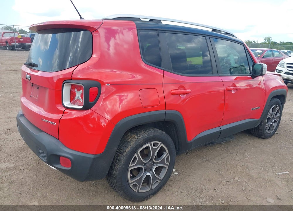 2016 JEEP RENEGADE LIMITED VIN: ZACCJADT8GPC93753