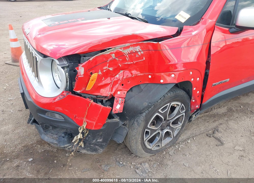 2016 JEEP RENEGADE LIMITED VIN: ZACCJADT8GPC93753