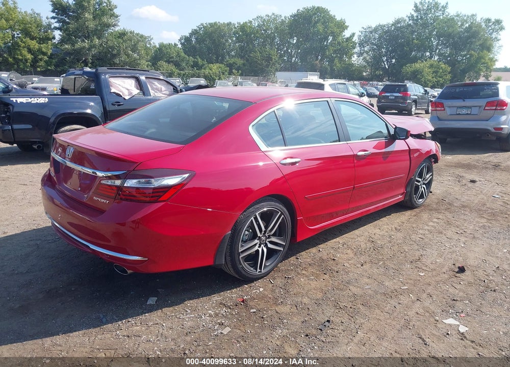 2017 HONDA ACCORD SPORT VIN: 1HGCR2F57HA163138