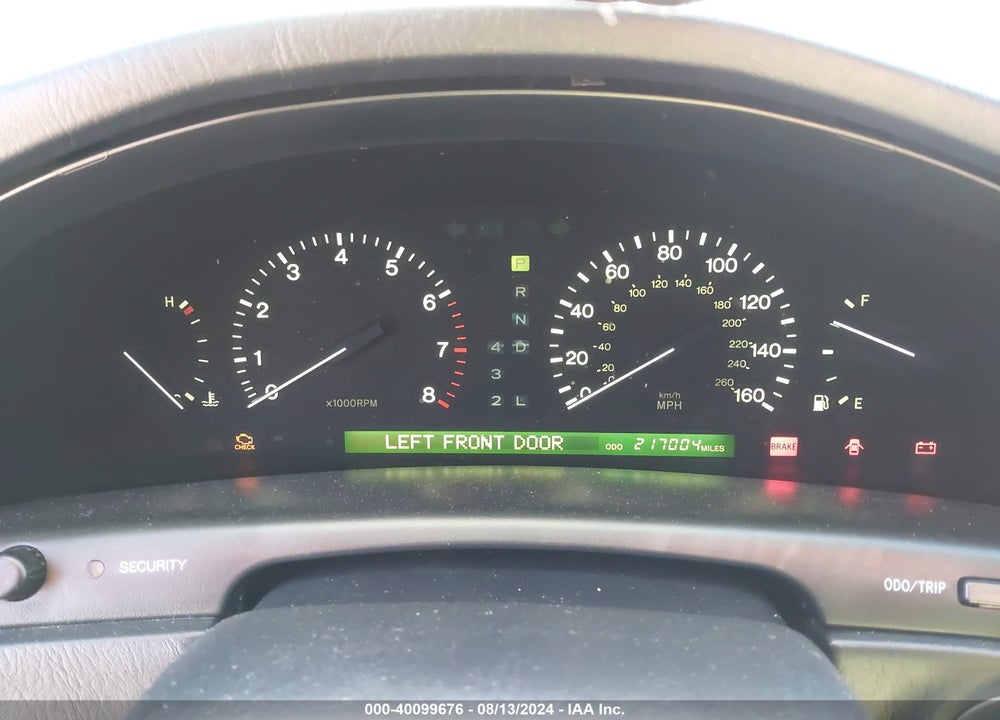 1998 LEXUS LS 400 VIN: JT8BH28F8W0122165