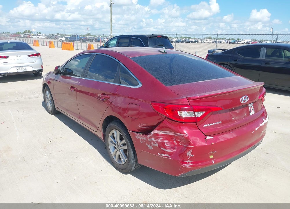 2016 HYUNDAI SONATA SE VIN: 5NPE24AF4GH346009