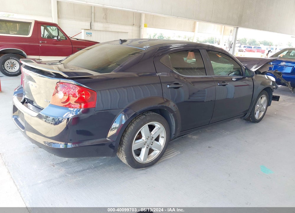 2012 DODGE AVENGER SXT PLUS VIN: 1C3CDZEG1CN238740