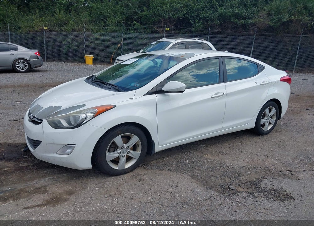 2013 HYUNDAI ELANTRA GLS VIN: 5NPDH4AE3DH296796