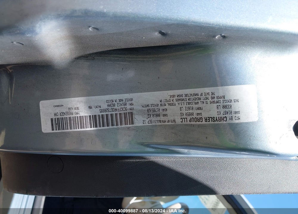 2013 FIAT 500 POP VIN: 3C3CFFAR3DT528995